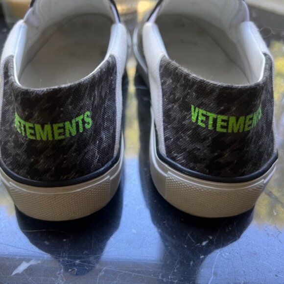 Vetements Canvas/leather trim loafers-size 39 - Picture 2 of 5